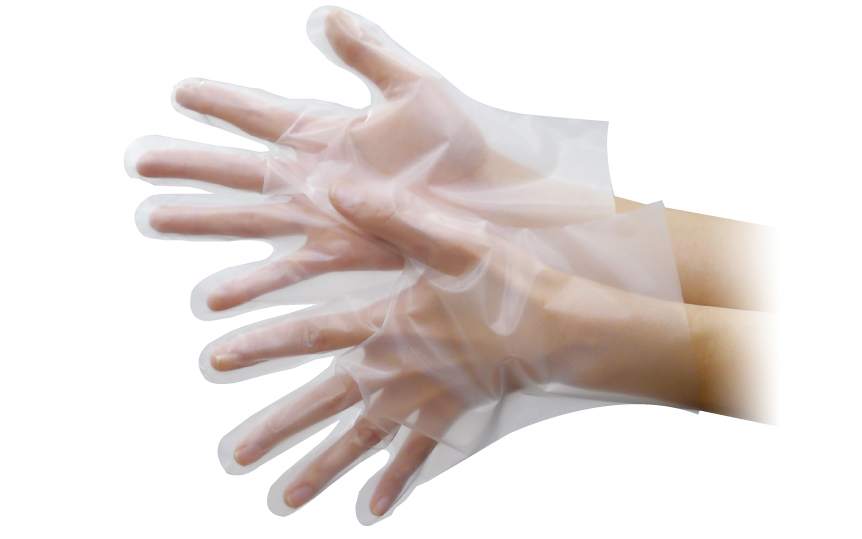 エンボス手袋 五本絞り 化粧箱 | 東京パック株式会社 使い捨てポリエチレン製手袋製造・販売の国産メーカー